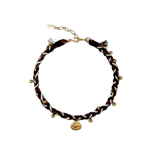 「新年礼物」编织项圈choker眼睛吊坠波嘻风度假叠戴颈链项链