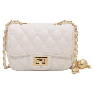小金球菱格链条小包包女2025春季新款潮ins高级感质感时尚斜挎包