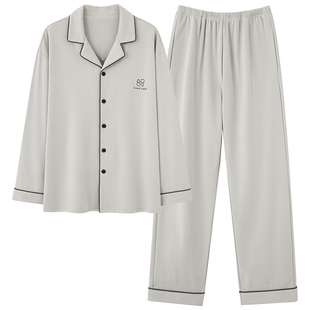 芬腾可安2025新款春秋款睡衣男士纯棉长袖秋冬季家居服男款青少年