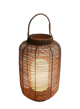 花园太阳能户外防水藤编落地灯具