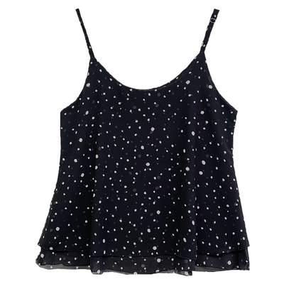 大码宽松内搭雪纺中长款吊带背心