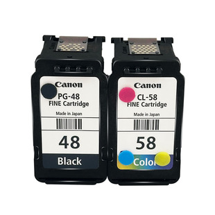 佳能连供原装墨盒PG-48黑色E408 E418 E468 E478R E488 E4280 E3480 E4580CL58彩色可循环打印机墨盒可加墨水