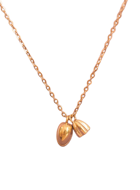 B荷花莲蓬头新国风钛钢项链