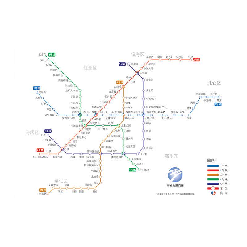 宁波地铁线路图线路图