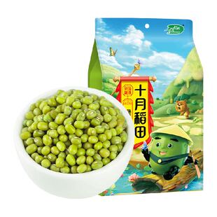 十月稻田绿豆颗粒饱满绿豆