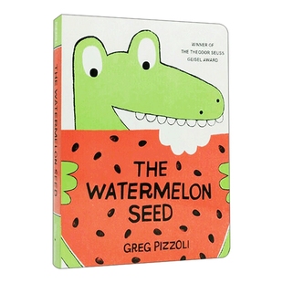华研原版 英文原版 The Watermelon Seed 西瓜种子 纸板书 苏斯博士奖 获奖绘本 儿童趣味故事绘本 2-6岁 英文版 进口英语原版书籍