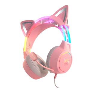 ONIKUMA头戴式耳机电竞有线电脑游戏台式笔记本通用吃鸡发光耳麦