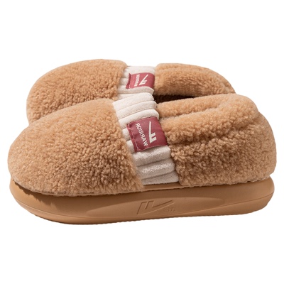 回力棉拖鞋情侣款包跟冬季毛毛鞋