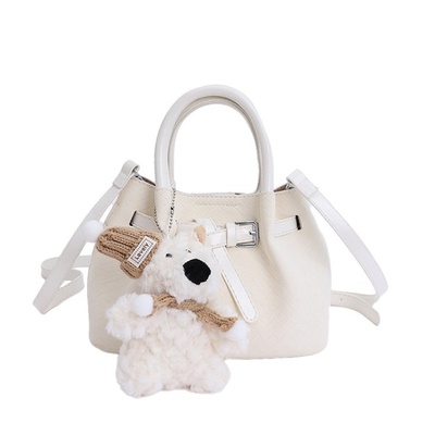 韩国小众手提编织包包女