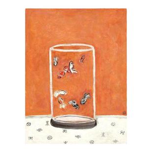 常玉《八尾金鱼》新中式装饰画卧室书房墙面复古小众艺术软装挂画