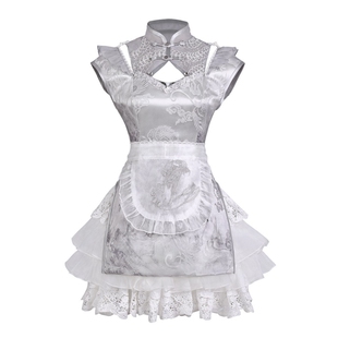 温柔限定原创设计 银月 新中式改良旗袍亚比风中华娘Lolita连衣裙