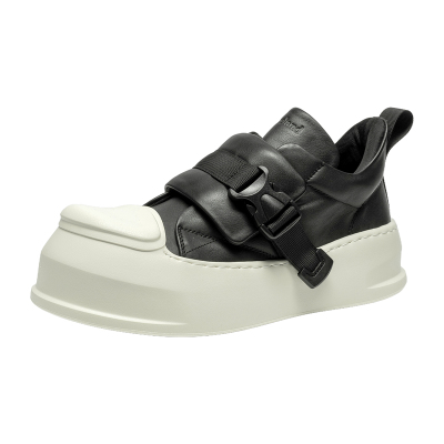 枫叶男士厚底板鞋增高德比鞋潮鞋