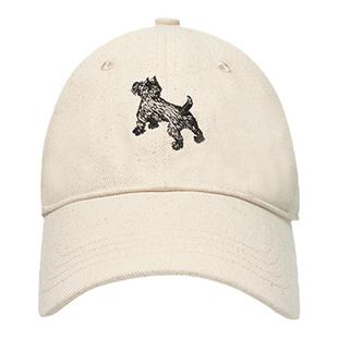 Dare买手店 SoftServe 刺绣小狗棒球帽夏季帽子宽帽檐大遮阳帽女