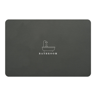 简约浴室吸水地垫软硅藻泥防滑速干卫生间脚垫厕所垫子洗手间地毯