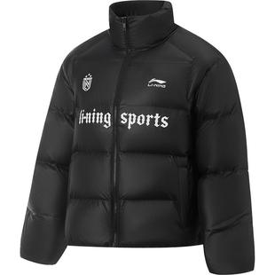 李宁火锅羽绒服丨男冬季新款情侣立领外套鸭绒短款上衣保暖衣服女