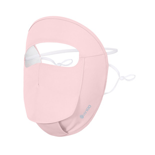 台湾UV100防晒面罩医美术后防紫外线口罩开口喝水透气脸基尼26534