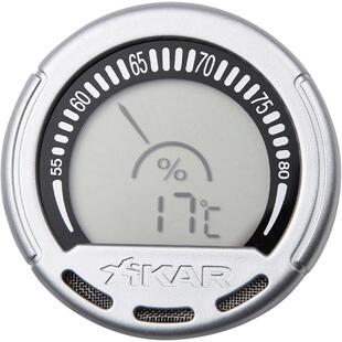 【官方旗舰店】美国Xikar西卡室内测量雪茄保湿盒雪茄柜温湿度计