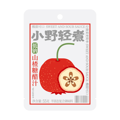 小野轻煮山楂糖醋汁果味香浓