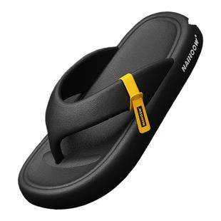 踩屎感人字拖鞋男士外穿夏季防滑软底新款厚底休闲户外沙滩夹脚拖