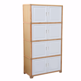 加厚大号双开门儿童衣柜欧式开门储物柜塑料组合收纳柜宝宝五斗柜