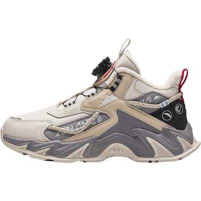 安踏儿童男大童棉鞋2025冬季新款舒适保暖儿童运动加绒二棉旋钮鞋