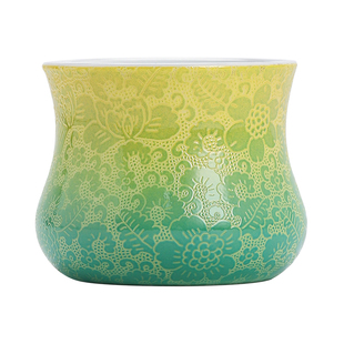 景德镇官方陶瓷扒花咖啡杯闻香杯专用高档手工精致礼盒装送人礼物