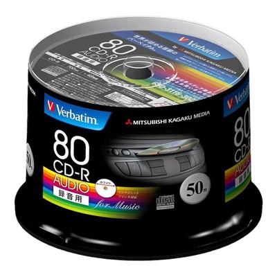 【日本直邮】Verbatim音乐光盘CD-R 80MINS 50张 48倍速度MUR80FP