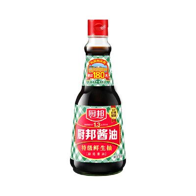 厨邦酱油410ml*1瓶特级生抽黄豆酿造