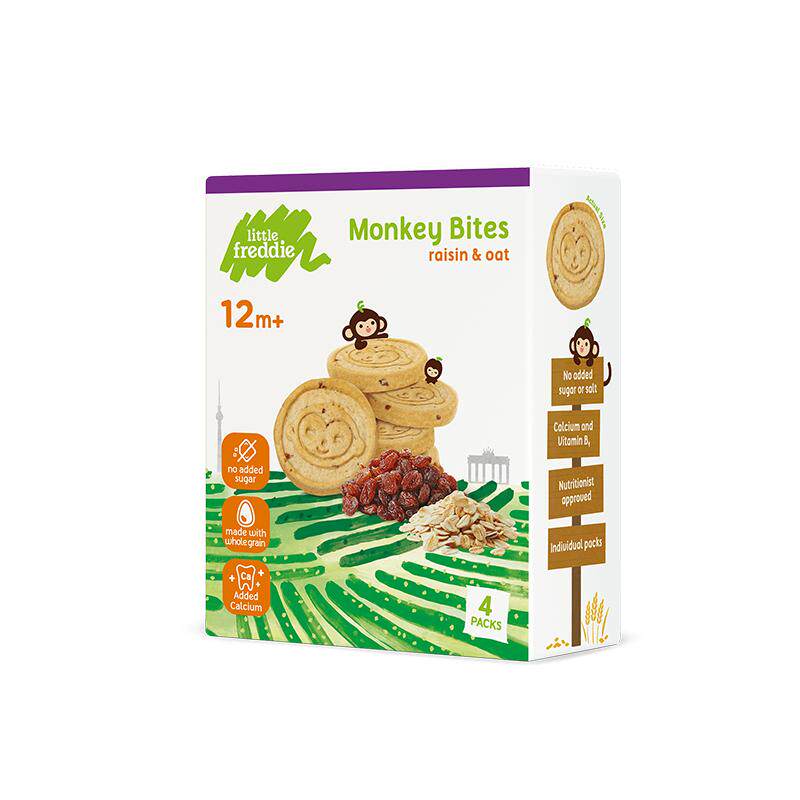 小皮欧洲原装进口宝宝零食婴幼儿泡芙饼干磨牙米饼谷物圈无添加糖