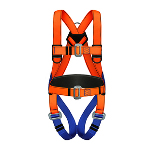 心梦达五点式高空作业耐磨户外施工双钩保险安全绳套装欧式安全带