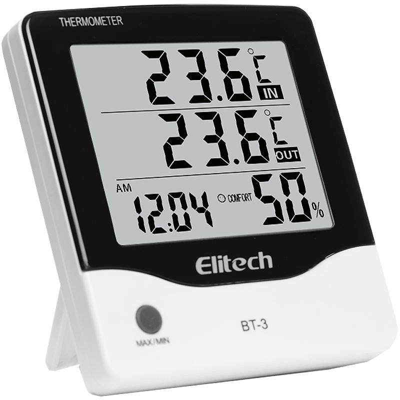 精创BT-3电子温湿度计室内精准家用温度计工业室温高精度带外探头