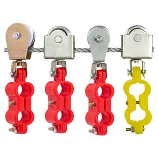 行车半塑料电缆吊线滑轮钢丝绳电线轴承滑轮起重机掉线电缆小滑车