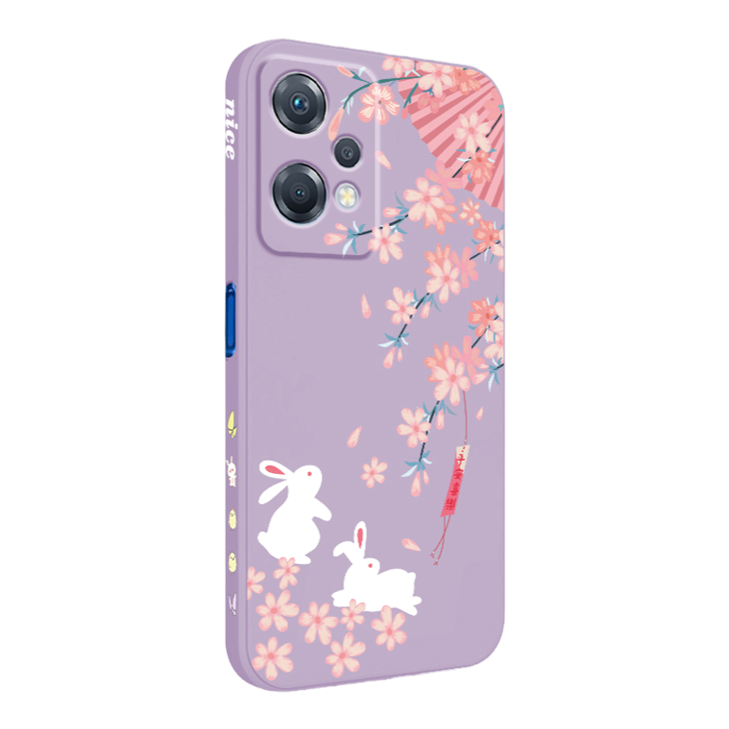 OPPOK10x手机壳新款OPPOK10Pro可爱兔兔卡通全包防摔k10液态硅胶k10pro女保护套0PP0软5G青春创意PGJM10外壳