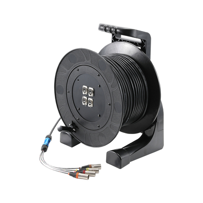 佳耐美多通道信号线缆车8路卡侬公母线50米便携流动平衡XLR绕线器