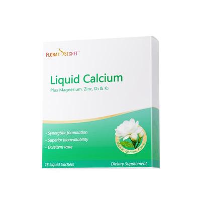 宝嘉力液体钙镁锌D3K2补钙少女泉茉莉钙女性孕妇哺乳柠檬酸钙3盒