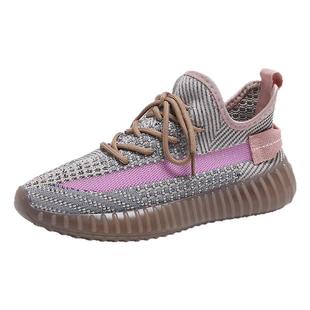 果冻底男女椰子鞋老爹鞋透明非织布网鞋运动休闲鞋透气镂空跑步鞋