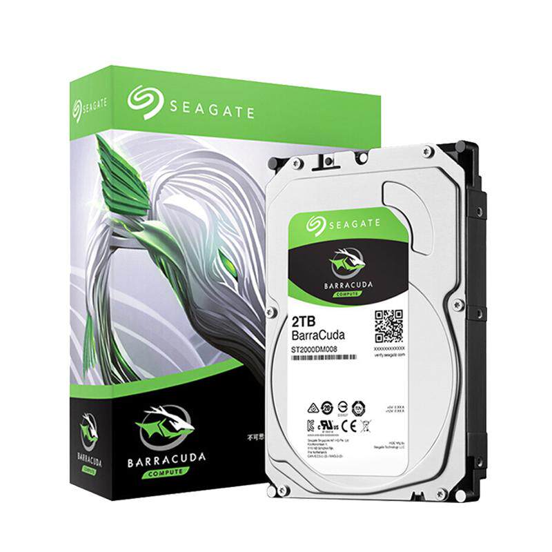 Seagate希捷酷鱼机械硬盘1t 2t 4t 2t台式机3.5寸存储硬盘8t 6tb