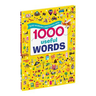 现货英文原版 1000 Useful Words DK常用英语1000词 插图字典词典词汇量积累阅读写作技能提升儿童书籍