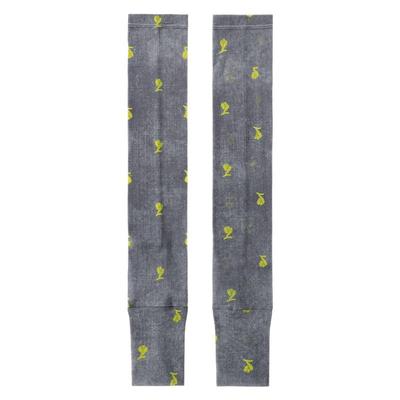 AR花朵网纱防晒袖套时尚印花好看开车防护冰袖轻薄透气手臂套袖女