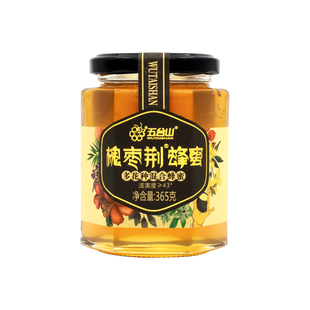 五台山槐枣荆蜂蜜365g 槐花枣花荆花高浓度混合蜂蜜 波美度≥43°