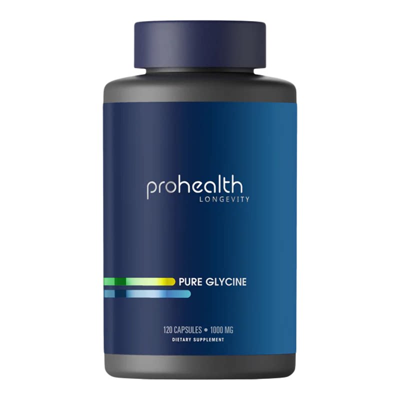 美国 Prohealth Pure Glycine纯甘氨酸1000mg120粒大脑及睡眠健康