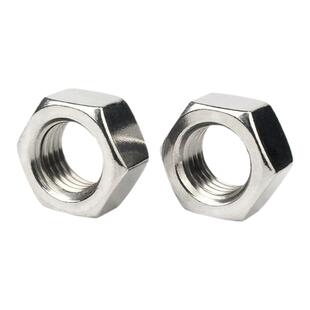 304不锈钢反牙六角螺母8.8级黑左牙螺丝帽白锌左旋逆牙细牙螺帽M6