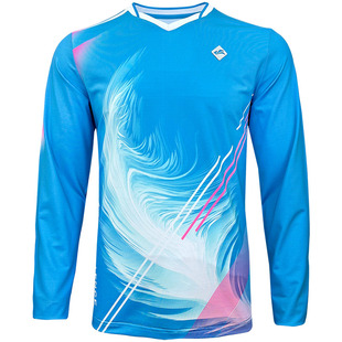 速迈冬装新款羽毛球服长袖男女款速干透气比赛训练运动套装可印字