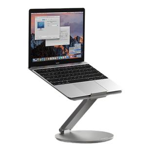 macbook笔记本电脑升降支架usb3.0扩展坞8口HUB转换器360度旋转mac全铝合金实木纹折叠散热增高平板架子托架