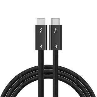 雷电4/5数据线全功能80/120Gbps USB4适用苹果16 15迁移Thunderbolt雷雳3/4笔记本电脑显卡霹雳认证3米同轴线