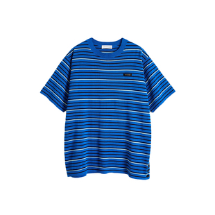 【正品现货】SHORT SENTENCE 短句 25春夏 撞色条纹针织短袖上衣