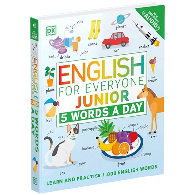 少儿初级英语 每天5个单词  英文原版 English for Everyone Junior 5 Words a Day DK人人学英语 英文版 进口英语原版书籍