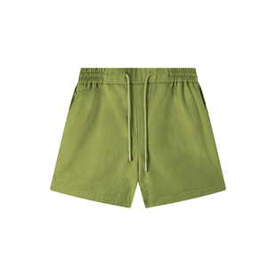 吴童童纯棉运动高腰阔腿直筒三分裤女夏季韩系休闲宽松显瘦短裤子