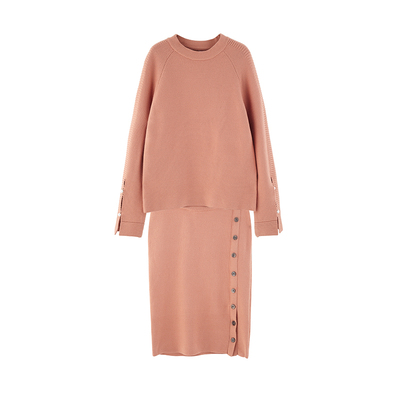 孕妇秋冬装时尚气质短裙套装