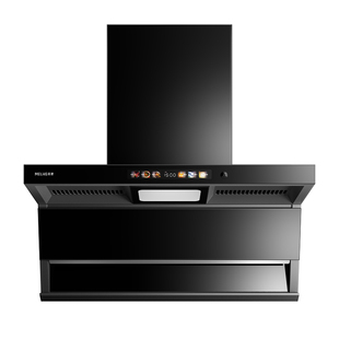 新款美菱顶侧双吸抽油烟机厨房三腔变频大吸力油烟机家用自动清洗